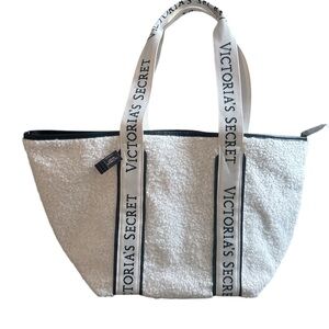 Victoria's Secret Large Tote Plush Sherpa Fleece Bag